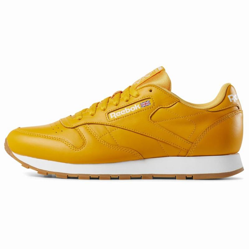 Tenisi Reebok Classic Leather Barbati Galbeni/Albi Romania VE7301GZ